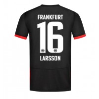 Eintracht Frankfurt Hugo Larsson #16 Vonkajší futbalový dres 2024-25 Krátky Rukáv